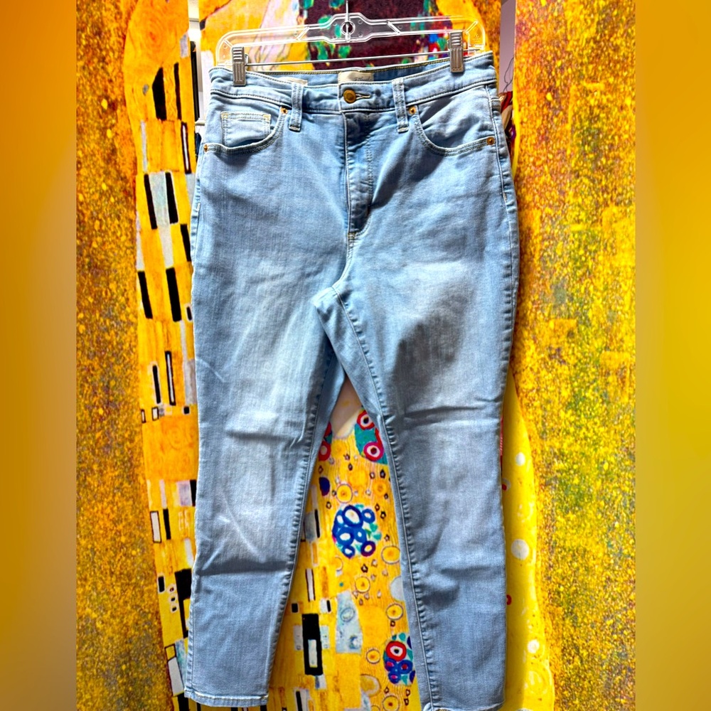 Universal Thread High Rise Skinny Blue Ankle Cropped Jeans size 10Short